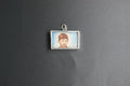 028- Silver Princess Anne and King Charles saving stamp charm