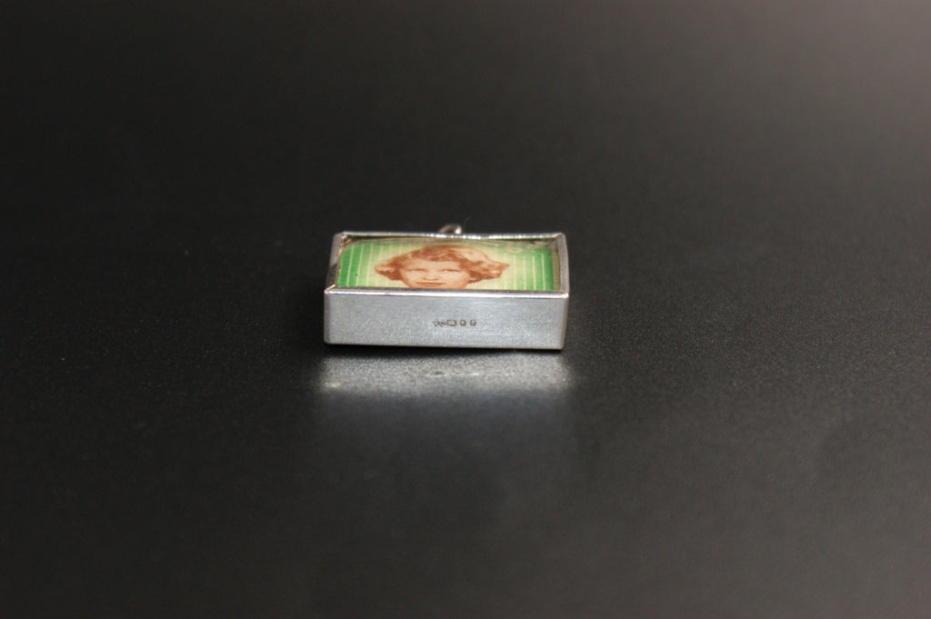 028- Silver Princess Anne and King Charles saving stamp charm
