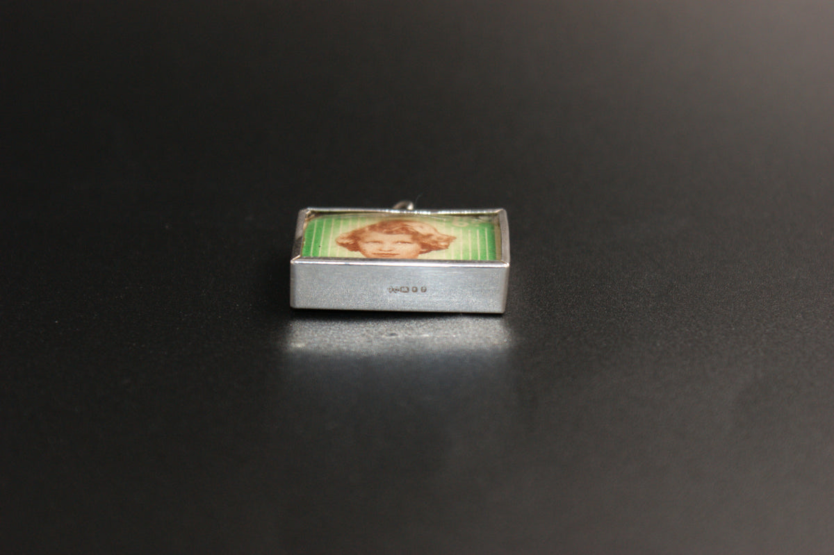 028- Silver Princess Anne and King Charles saving stamp charm