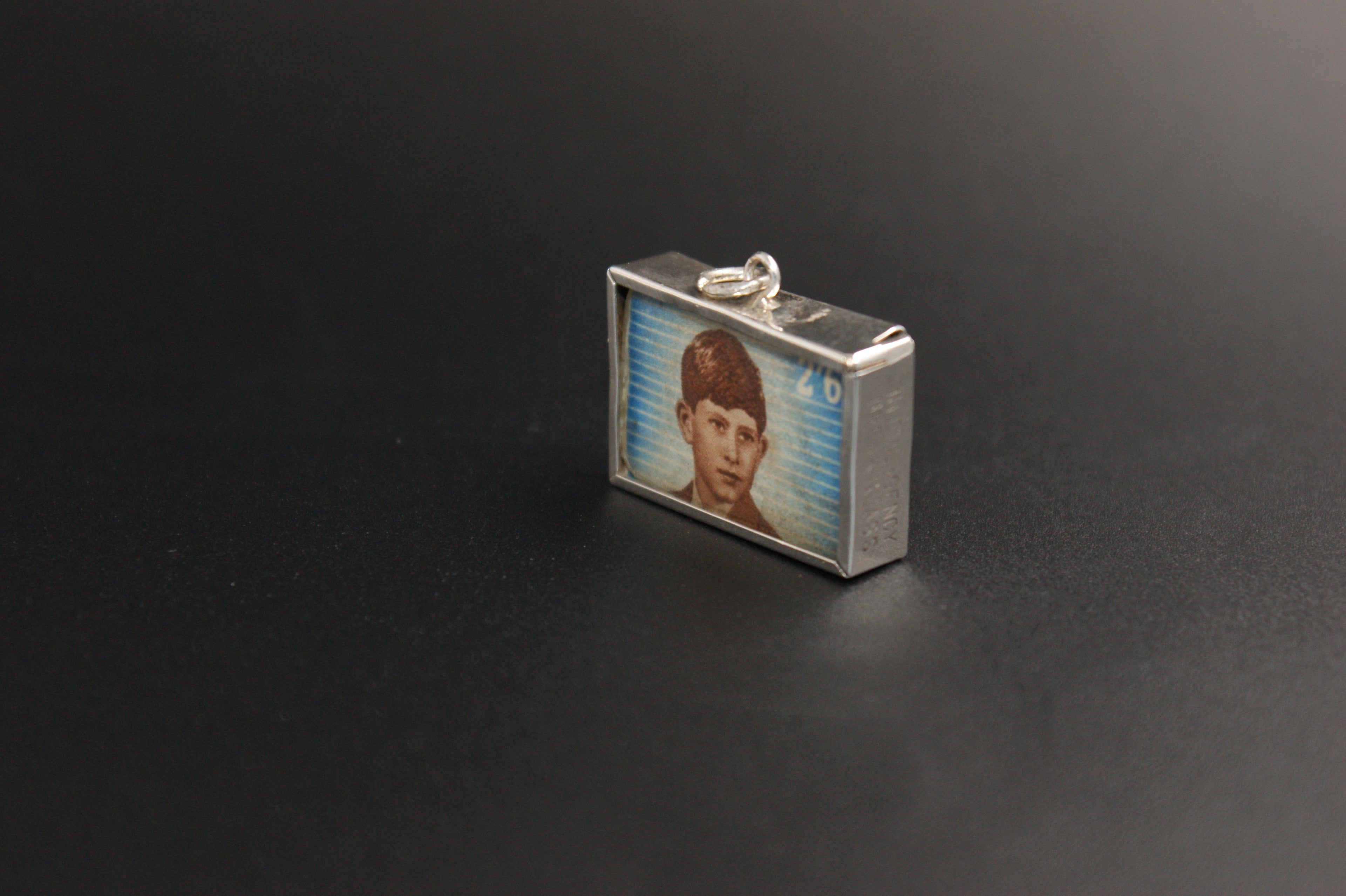 028- Silver Princess Anne and King Charles saving stamp charm