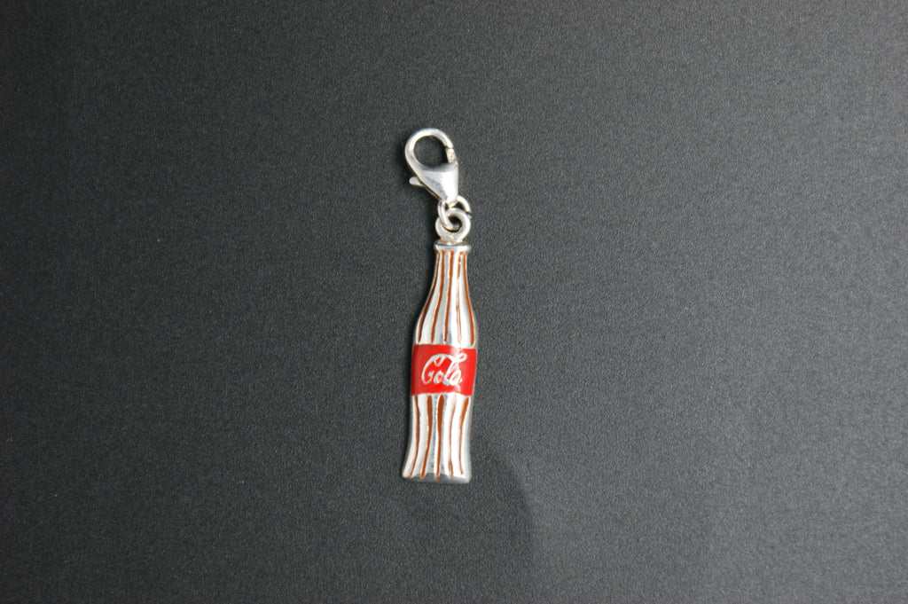 030- Silver coca-Cola Bottle charm