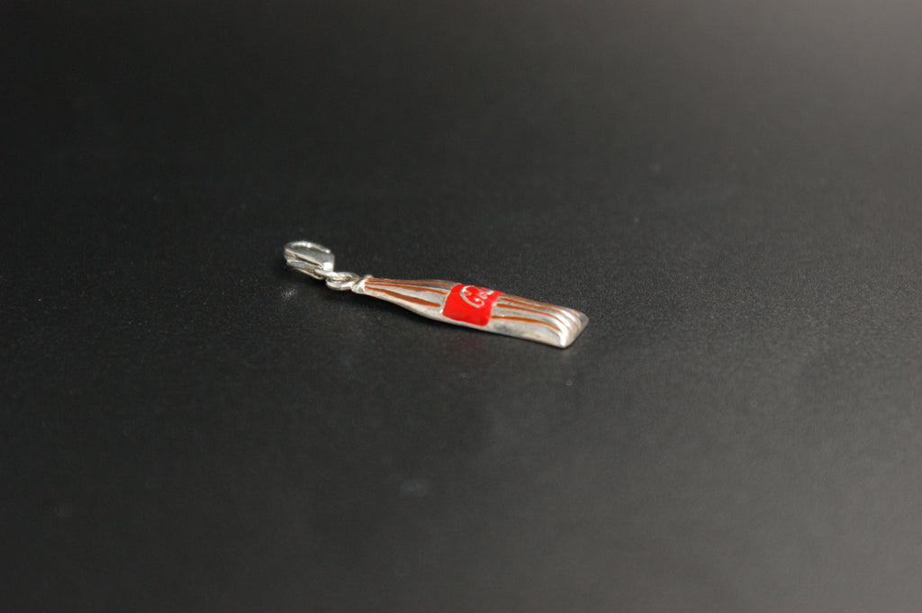 030- Silver coca-Cola Bottle charm