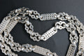 052- Sterling Silver ''Stars and Bars'' Necklace