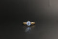 061- 18ct gold lavender sapphire ring