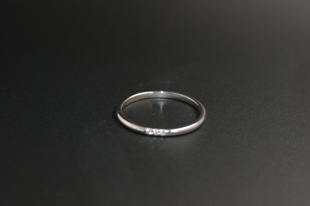 063- Authentic Tiffany & Co. Platinum and Diamond Wedding Band