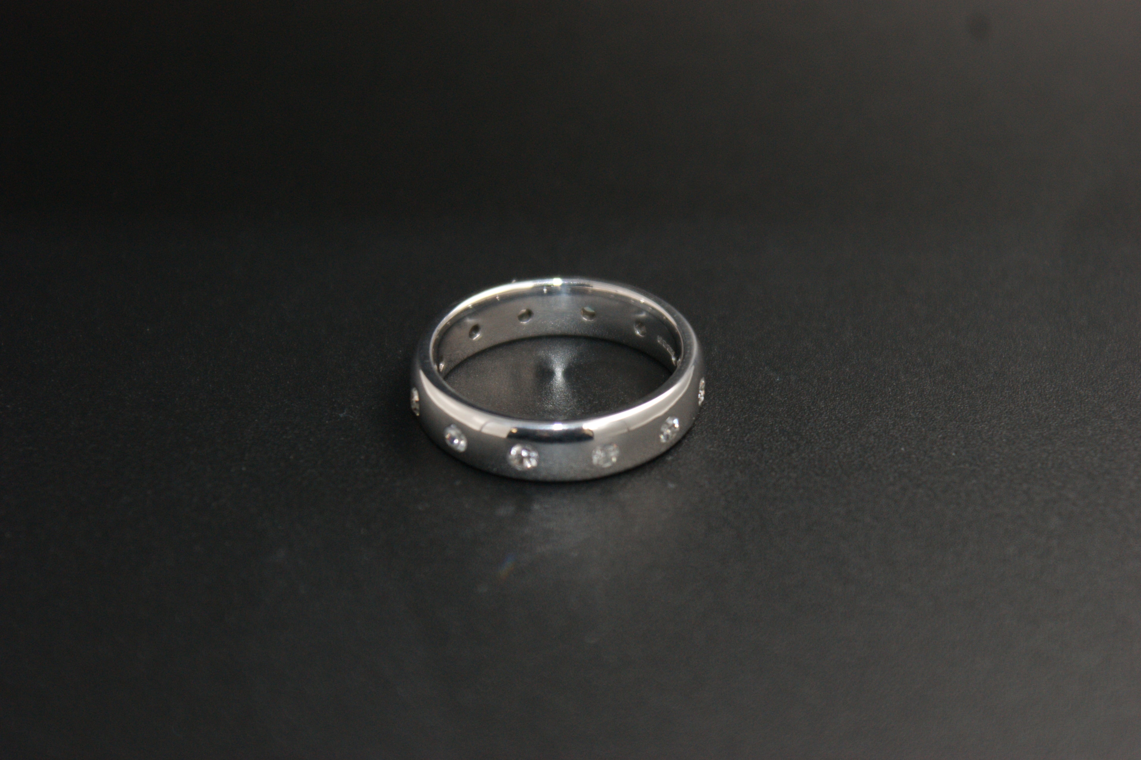 067-18ct White Gold Full Eternity Diamond Band.