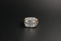 070- 14ct Yellow Gold Men's Scorpion Diamond Signet Ring