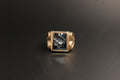 072- 9ct Yellow Gold Intaglio Centurion Hematite Signet Ring
