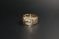 073-9ct Yellow Gold Hand-Engraved Buckle Ring