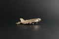 091- 9ct Gold Opening ''Bon Voyage'' Aeroplane Charm