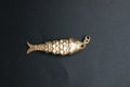 092- 9ct Gold Articulated Moving Fish Charm