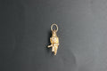 093-Gold Perched Parrot Charm