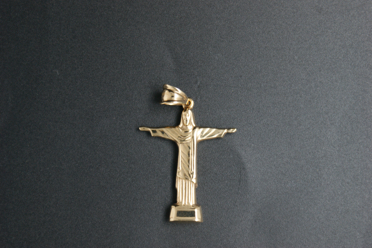 094-14ct Gold Christ the Redeemer Pendant