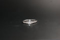 096-9ct White Gold 0.35ctt Diamond Three-Stone Ring