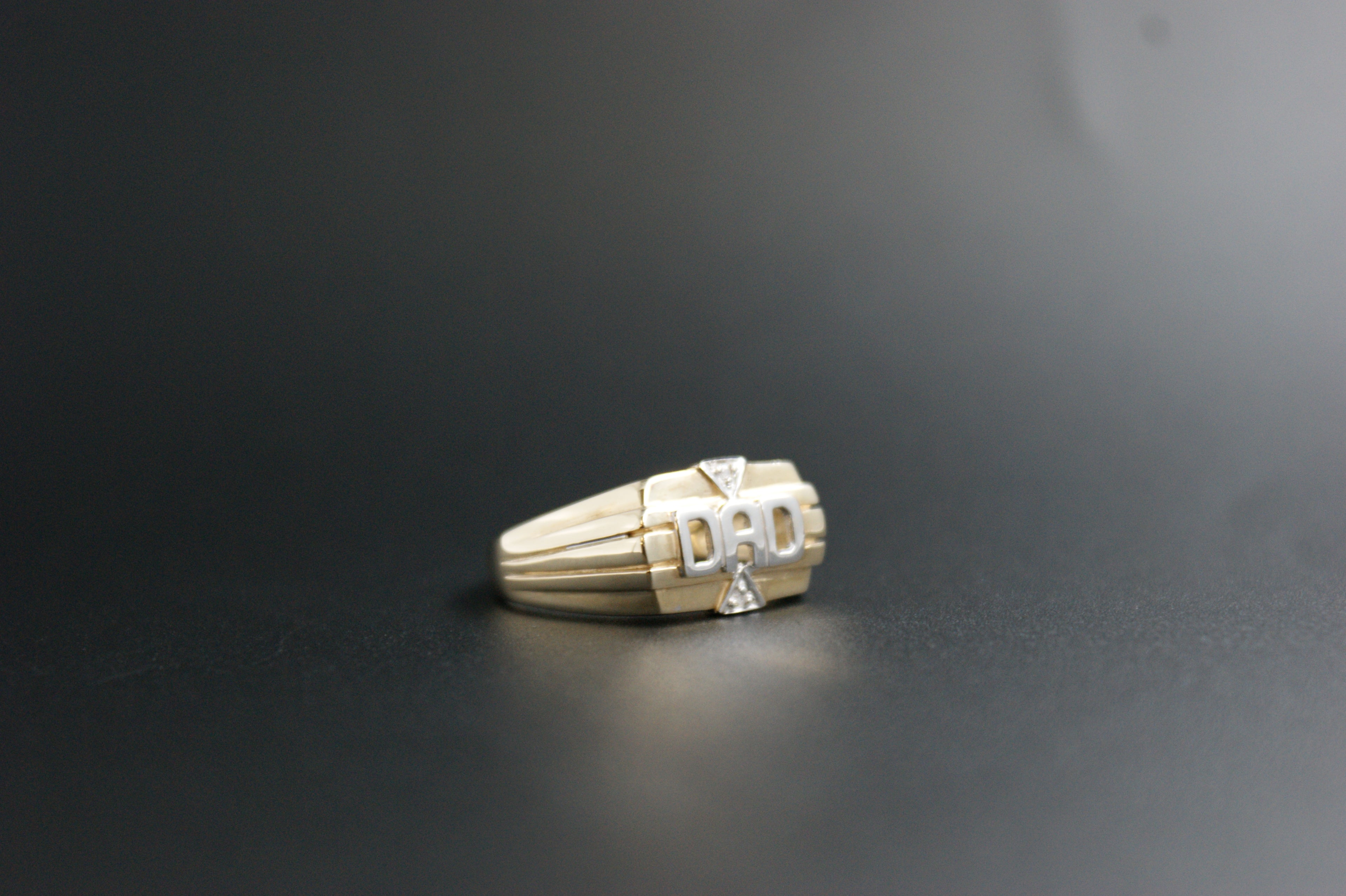 0100- 9ct diamond DAD ring.