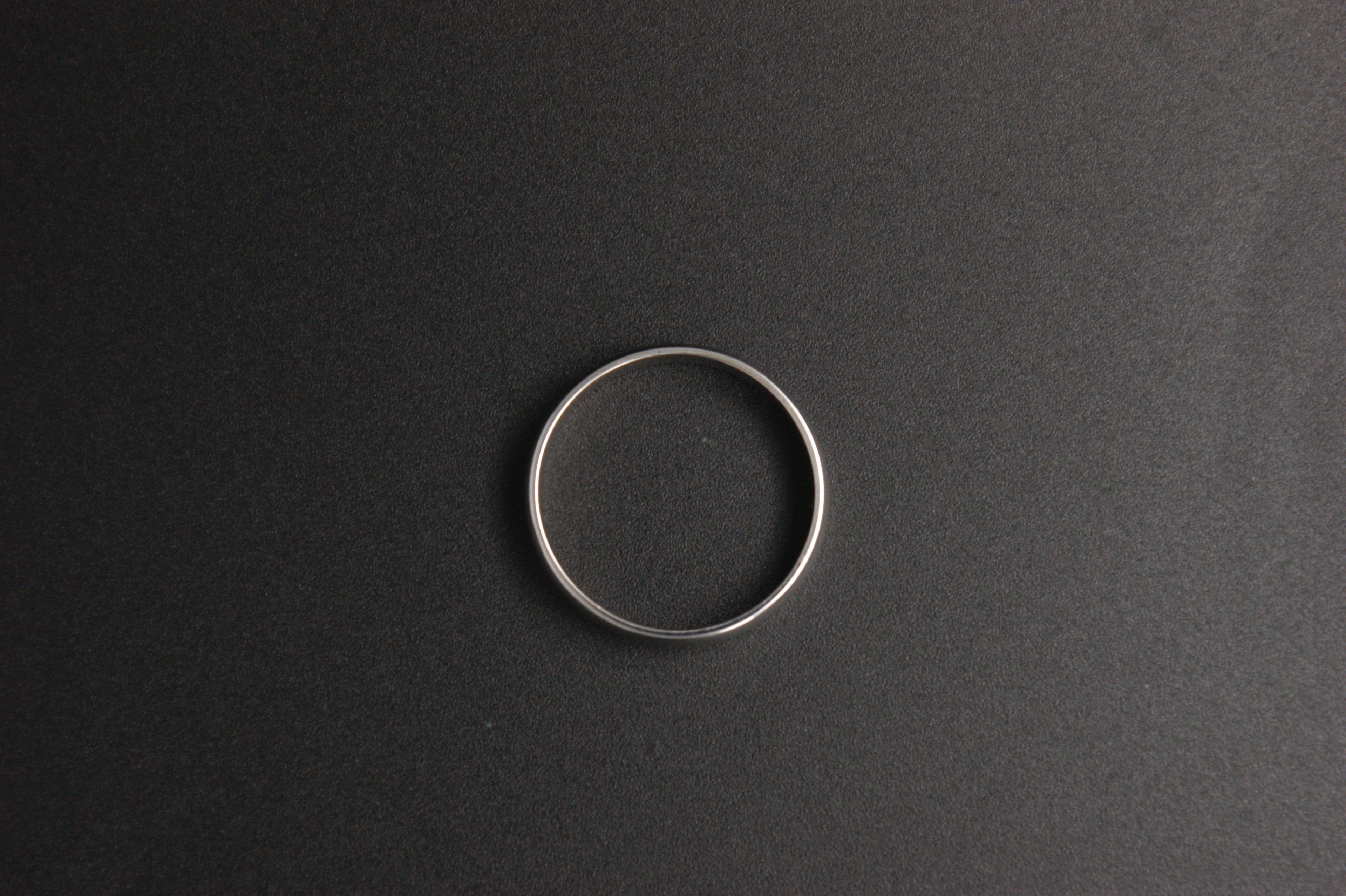 0105- Platinum Plain Court Wedding Band