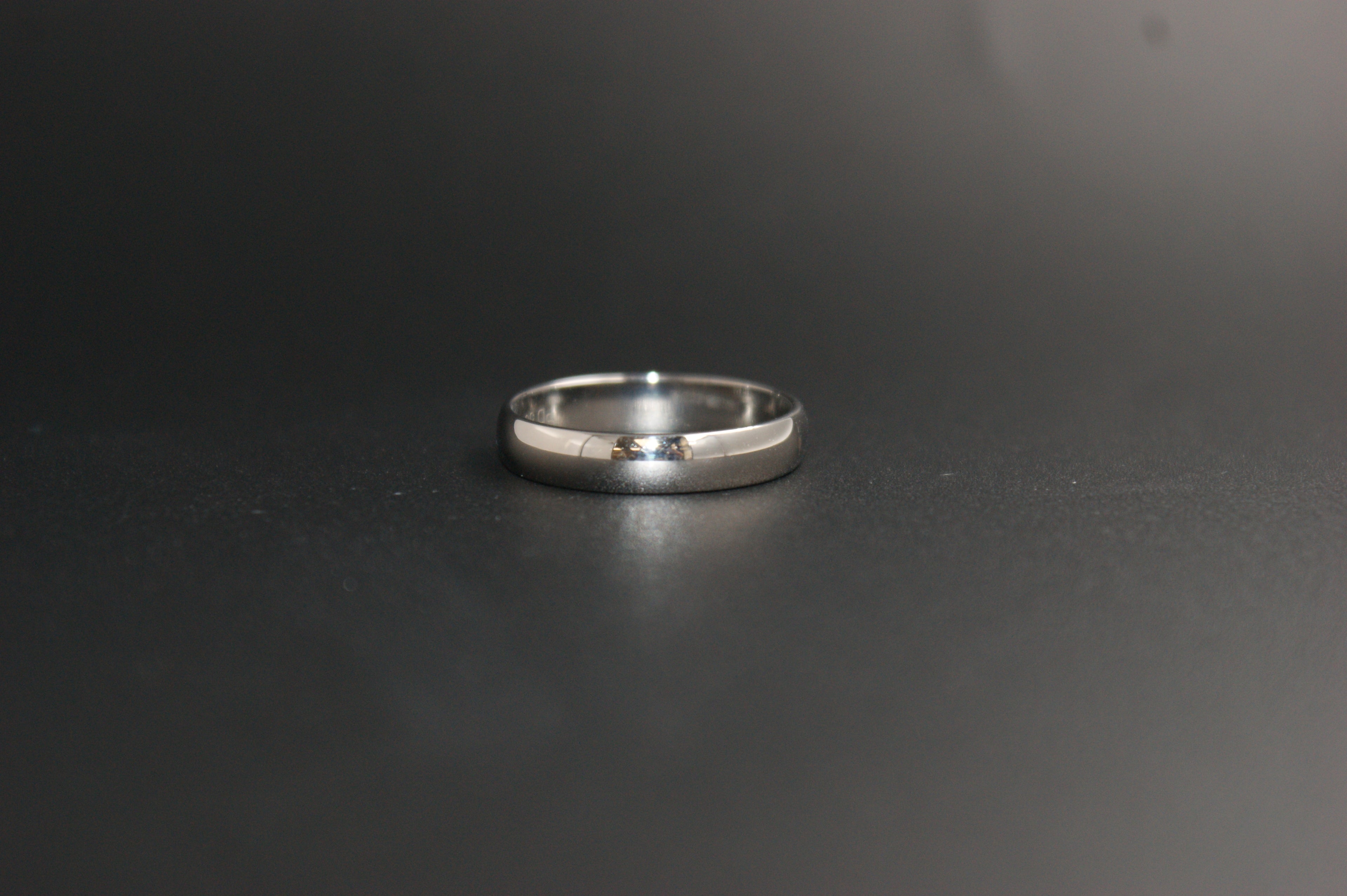 0106- Palladium Plain Court Wedding Ring