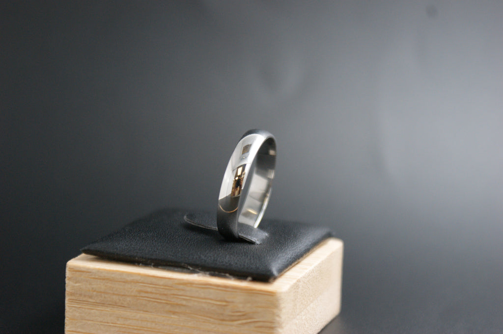 0106- Palladium Plain Court Wedding Ring