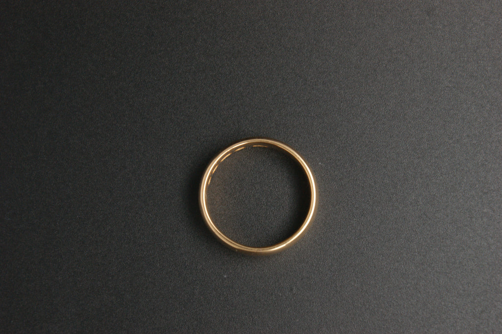 0109-22ct Gold Plain Court Wedding Ring