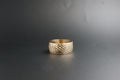 0110- 9cy yellow gold patterned Band.