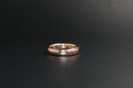 0112- 9ct Rose Gold Plain Court Wedding Band