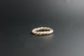 0113- 9ct Three-colour Gold Twisted Rope Band