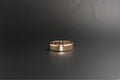0117- 9ct plain wedding band.
