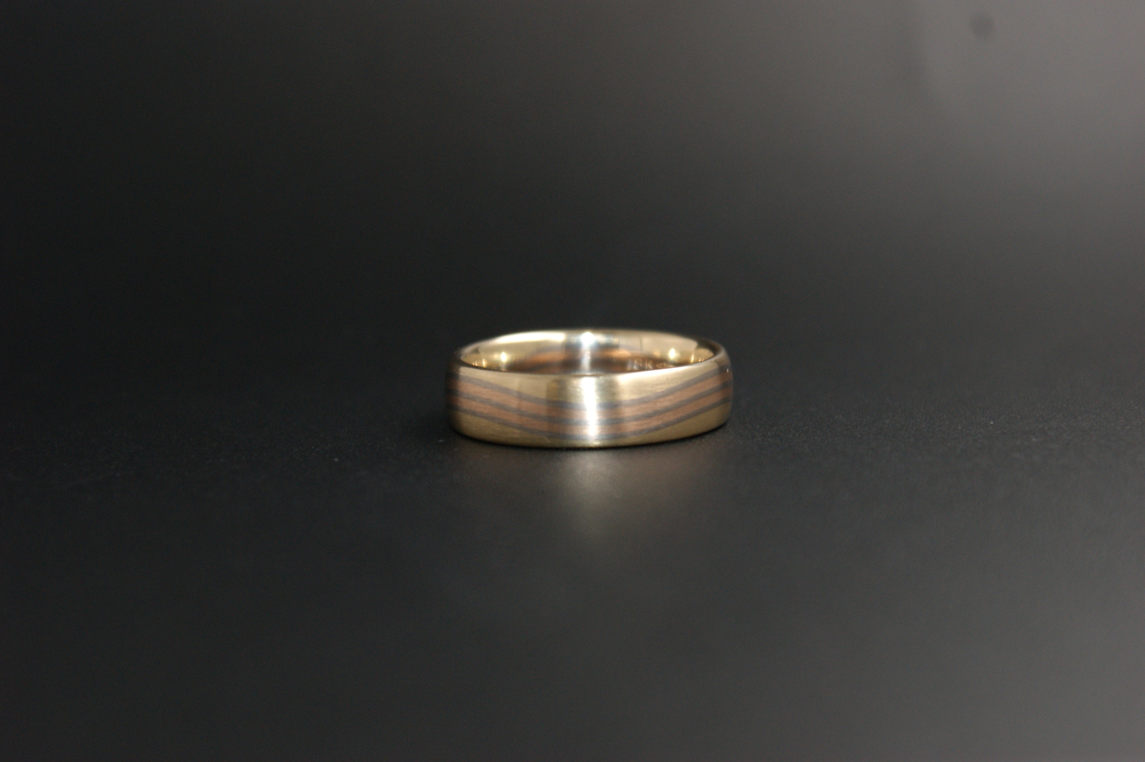 0118- 18ct satin finish wedding band.
