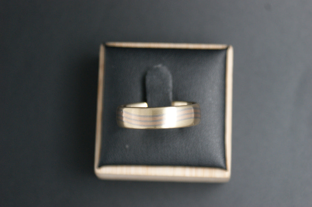 0118- 18ct satin finish wedding band.