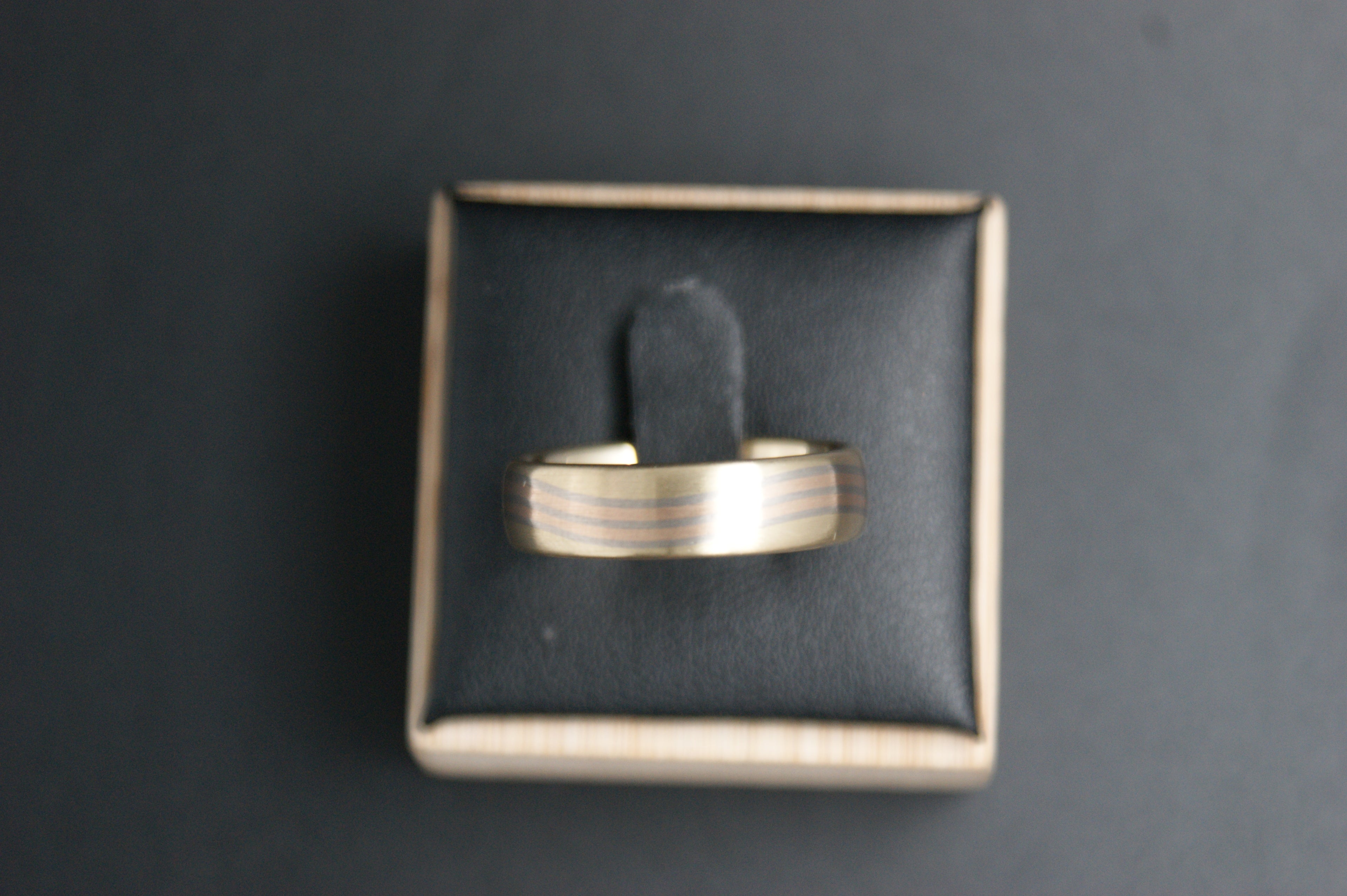 0118- 18ct satin finish wedding band.