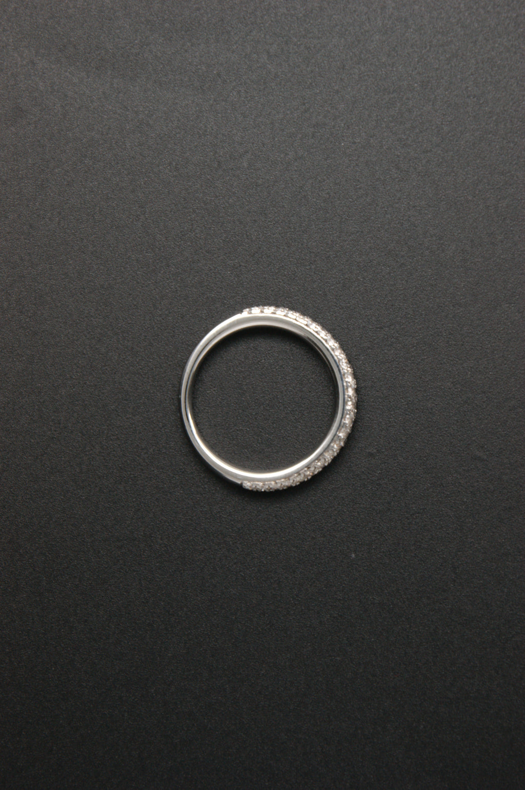 0137-18ct White Gold Vera Wang 0.38ct Diamond Double-Row Band Ring