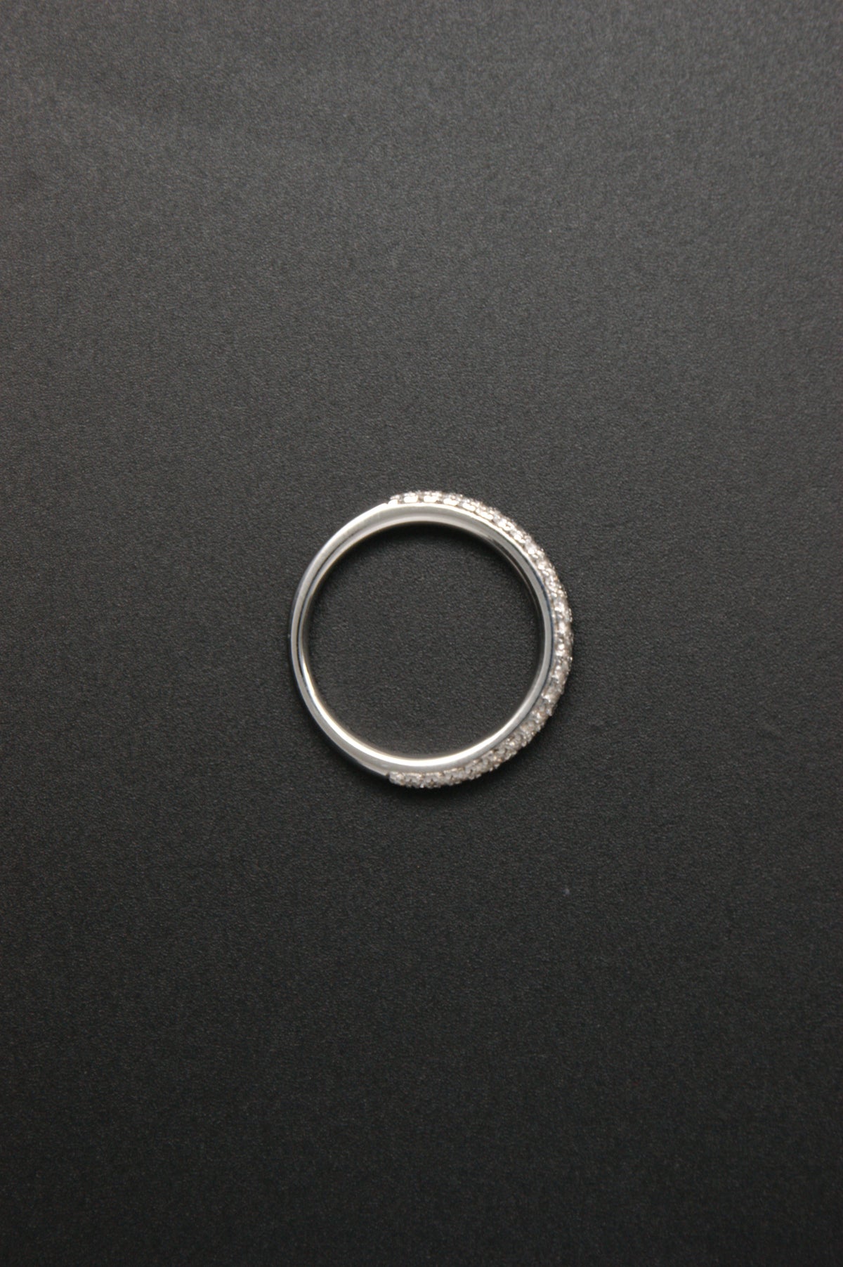 0137-18ct White Gold Vera Wang 0.38ct Diamond Double-Row Band Ring