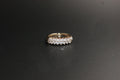 0150- 9ct Gold Cubic Zirconia Double-Row Eternity Ring