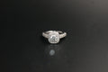 0154-18ct White Gold Vera Wang LOVE 1.70ct Diamond and Sapphire Ring