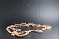 0159- 9ct Rose Gold 26'' Curb Link Albert T-Bar Chain Necklace
