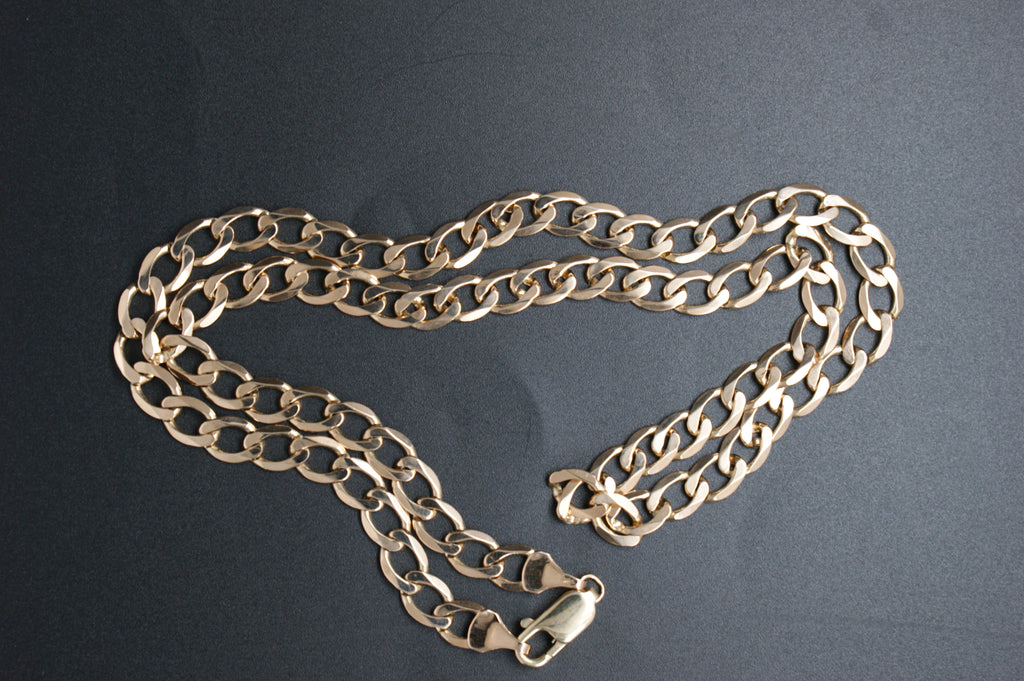 0160- 9ct 20'' Curb Link Chain Necklace