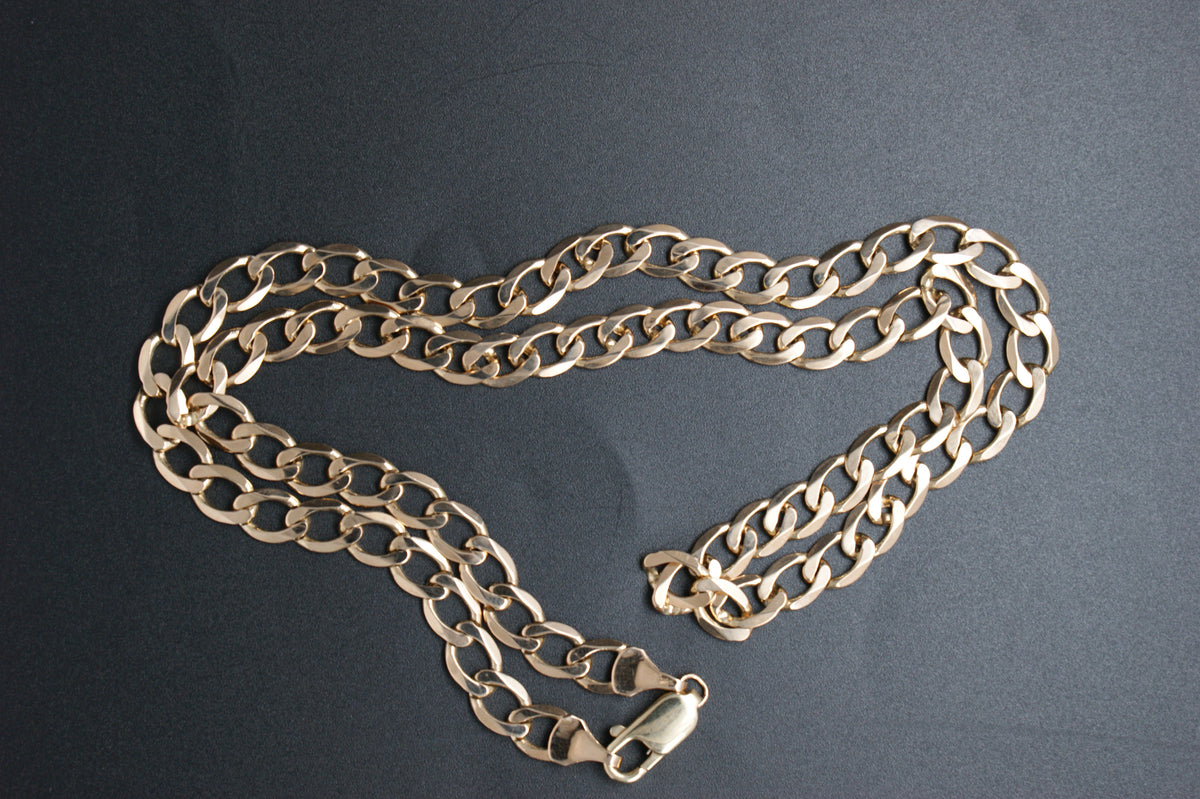 0160- 9ct 20'' Curb Link Chain Necklace