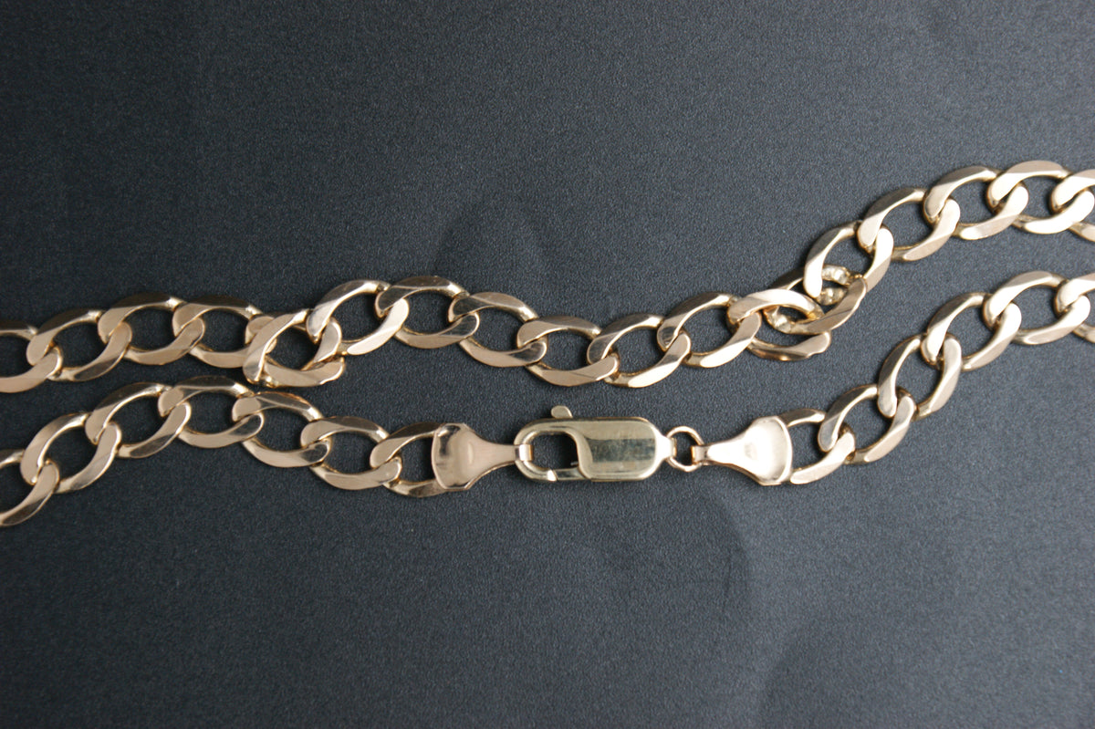 0160- 9ct 20'' Curb Link Chain Necklace