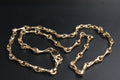0163-9ct Gold 18'' Twist Link Chain Necklace