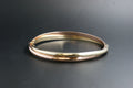 0171-9ct Two-Tone Rose & Yellow gold Double-Band Bangle