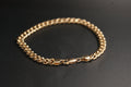 0190- 9ct Yellow gold 8-Inch Curb Bracelet