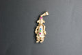 0198- 9ct Yellow Gold Clown Pendant