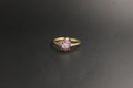 0202-18ct Yellow Gold Ruby and Diamond Cluster Ring