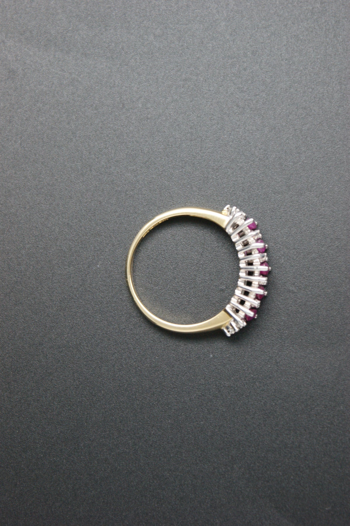0205- 18ct Gold Marquise Ruby and Diamond Ring