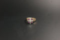 0208- 9ct Gold Ruby and Diamond Cluster Ring
